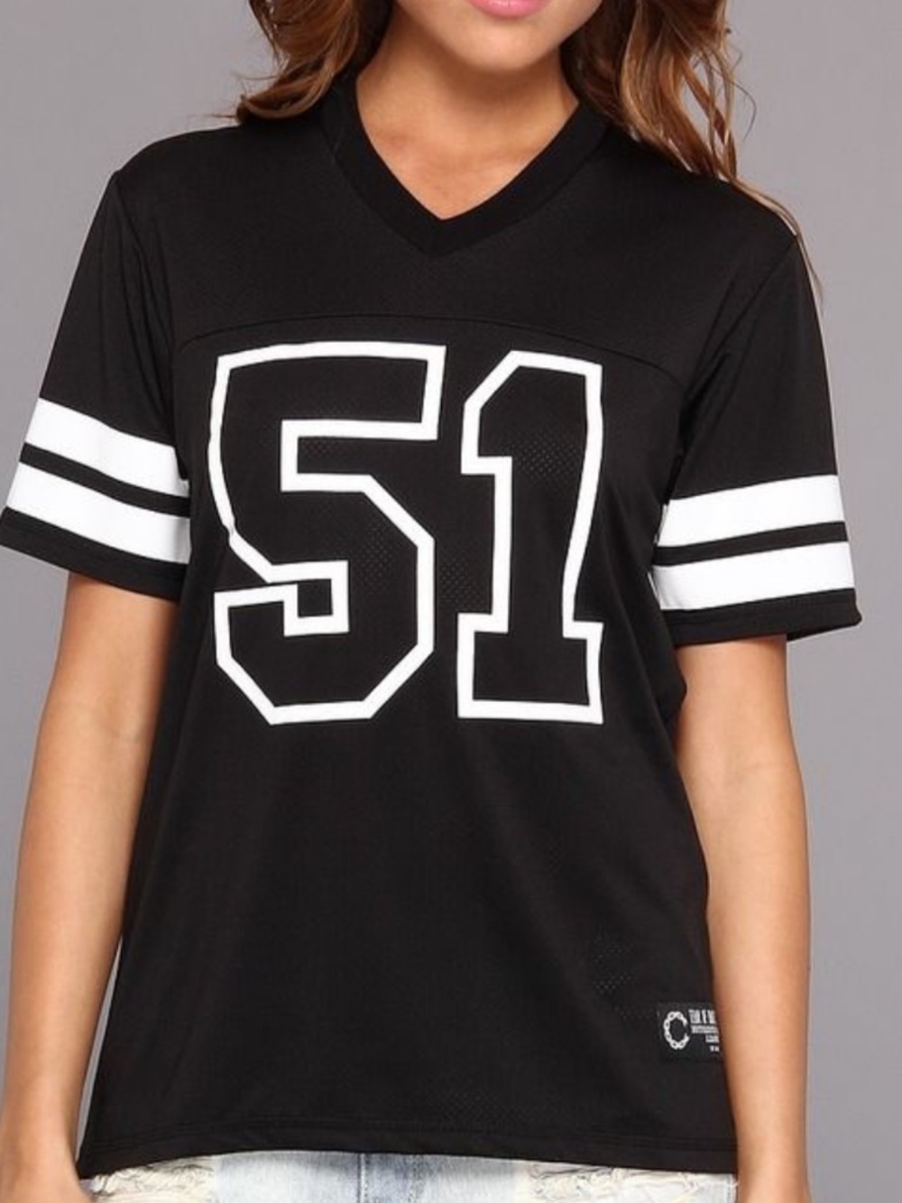 Crooks & Castles 5150 Black and White Short Sleeve Jersey